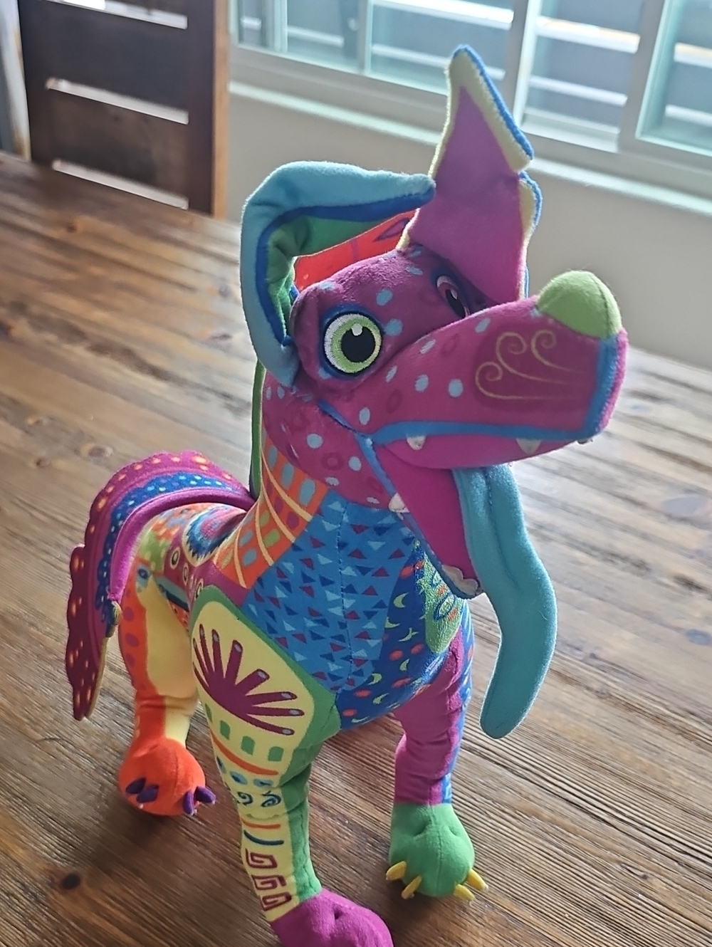 Disney Multicolor Plush Fantasy Dog - Pink, Blue, Green, Orange
